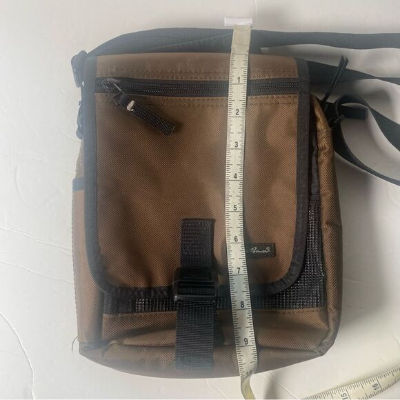 Eddie Bauer Brown Nylon Multi Compartment Crossbody Bag - Picture 13 of 14
